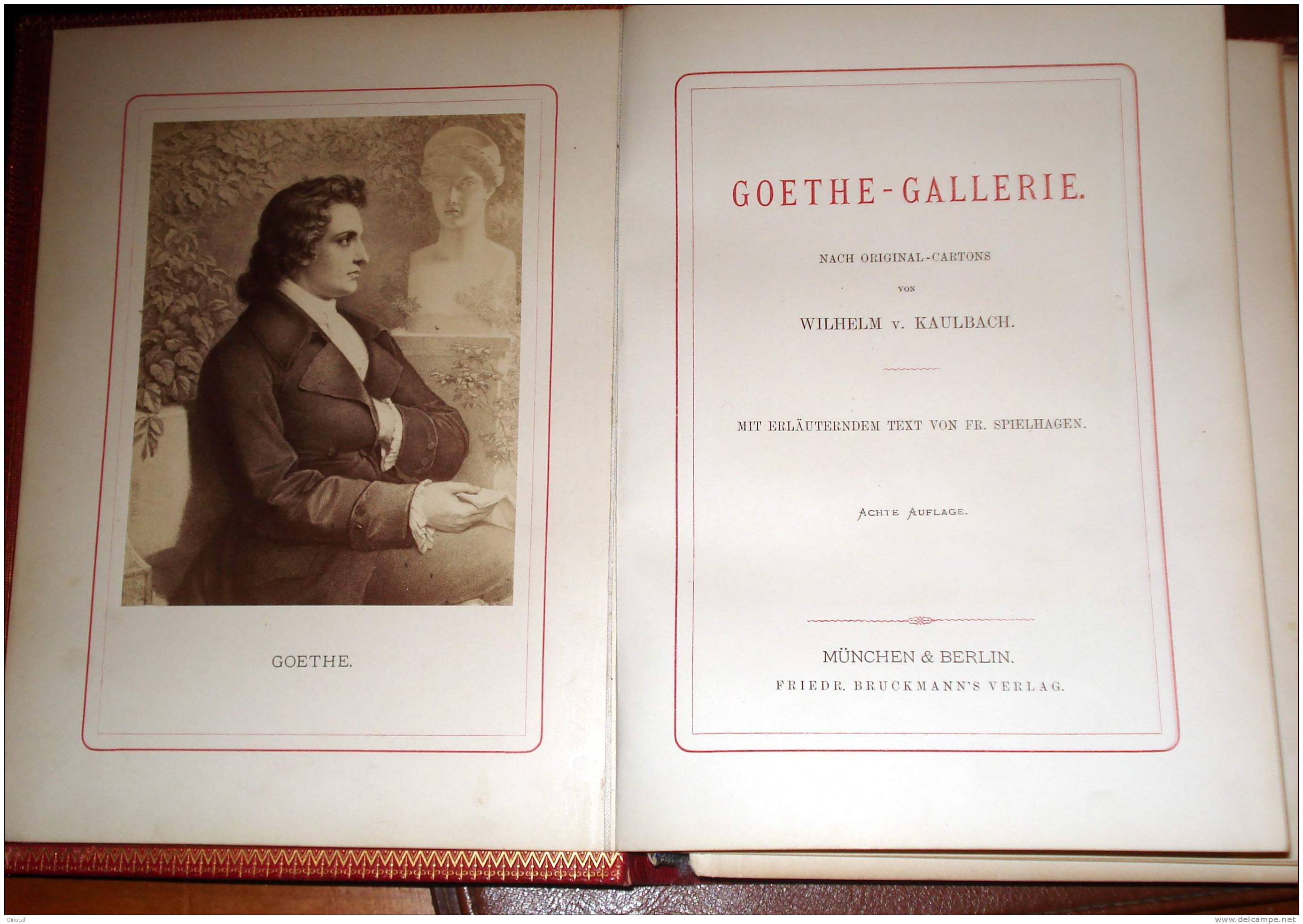 1870 SPIELHAGEN/KAULBACH GOETHE GALLERIE 22 FOTOS, 137 SEITEN - Altri & Non Classificati