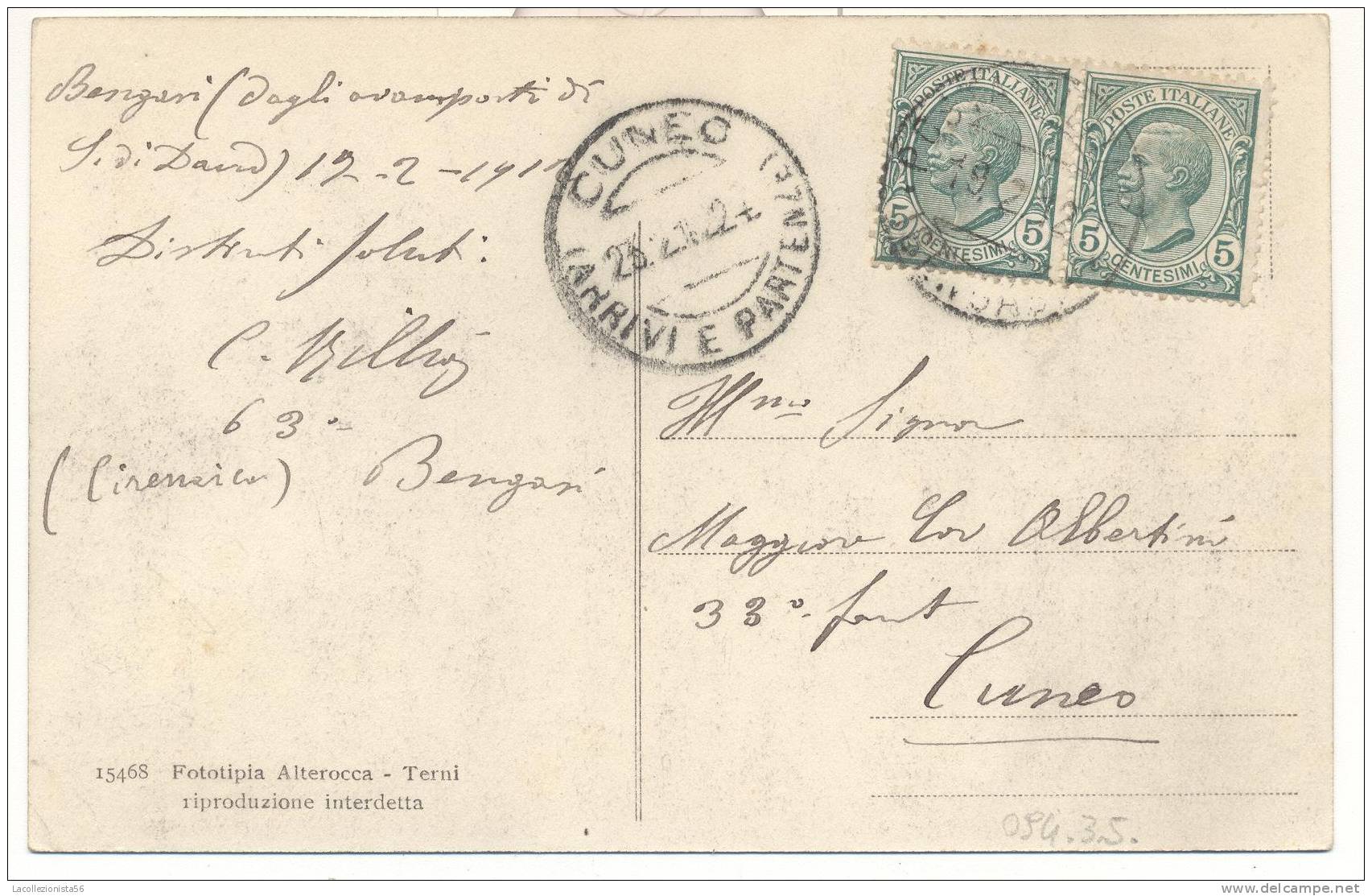 370-BENGASI(LIBIA)-EX COLONIE ITALIANE-PORTO-1912-FP - Altre Guerre