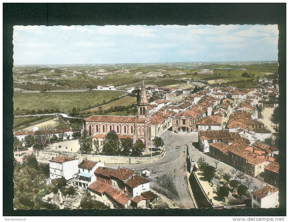 CPSM - En Avion Au-dessus De LAFRANCAISE (82) - Vue D'ensemble ( Aérienne SOFER ) - Lafrancaise