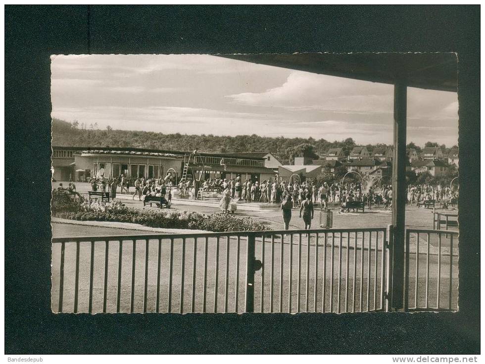 CPSM - Mühlacker - Städt Schwimmbad ( Animée Piscine Dest. Wagner ) - Mühlacker