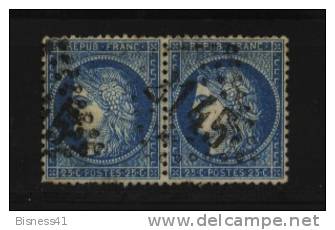 France N° 22 Oblitération GC GROS CHIFFRES  N° 2145  // LYON - 1862 Napoleon III