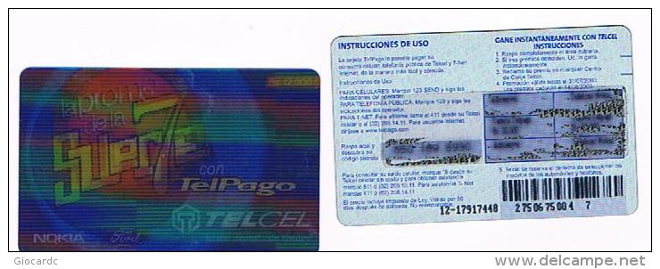 VENEZUELA - TELCEL BELL SOUTH (GSM RECHARGE) - SUER7E (3D) -   USED  -  RIF.  2171 - Venezuela