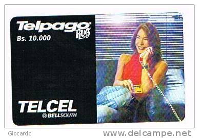 VENEZUELA - TELCEL BELL SOUTH (GSM RECHARGE) - 2002 VIVIANA GIBELLI -   USED  -  RIF. 2169 - Cinema