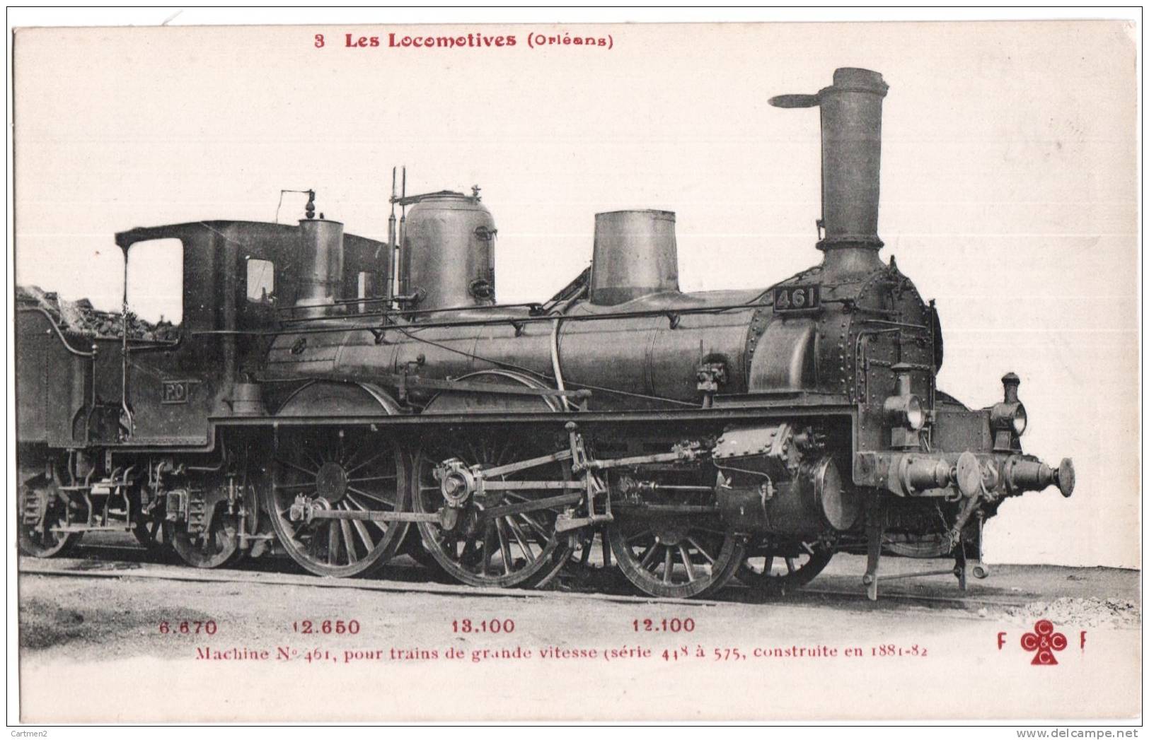 LES LOCOMOTIVES DE LA COMPAGNIE D'ORLEANS TRAIN - Treni