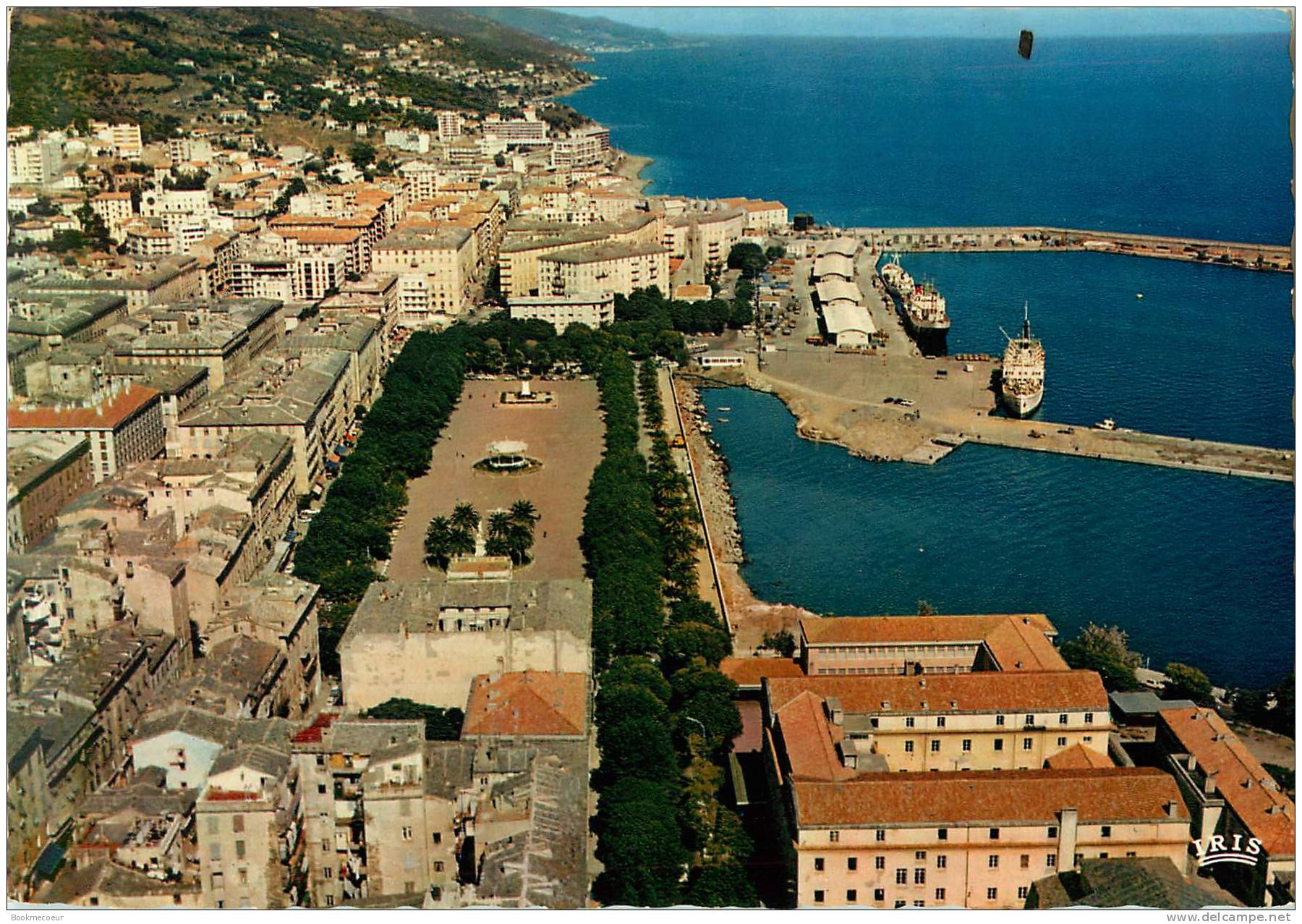 CORSE   CARGESE L'EGLISE LATINE ET LA GRECQUE  LA PLAGE DU PERO AU PIED DE LA CITE  BASTIA LA PLACE ST NICOLAS