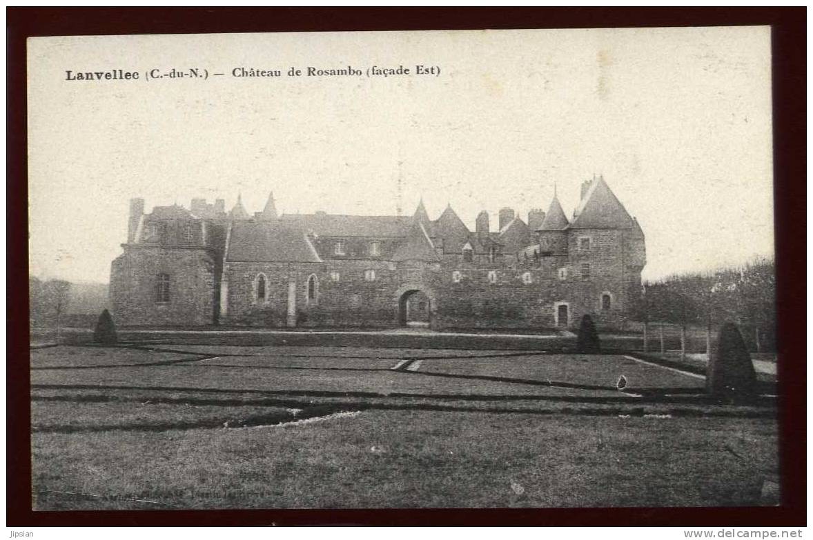 Cpa Du 22  Lanvellec Château De Rosambo Façade Est     LEM3 - Lanvellec