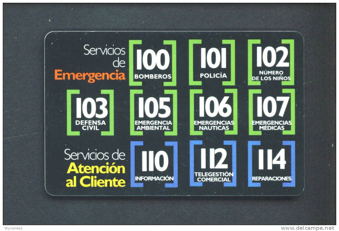 ARGENTINA  -  Chip Phonecard As Scan - Argentina
