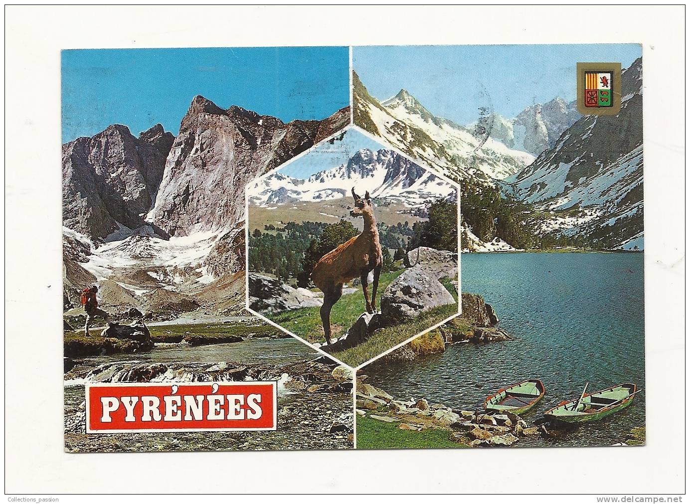 Cp, Midi-Pyrénées, Pyrénées,Multi-Vues, Voyagée 1986 - Midi-Pyrénées