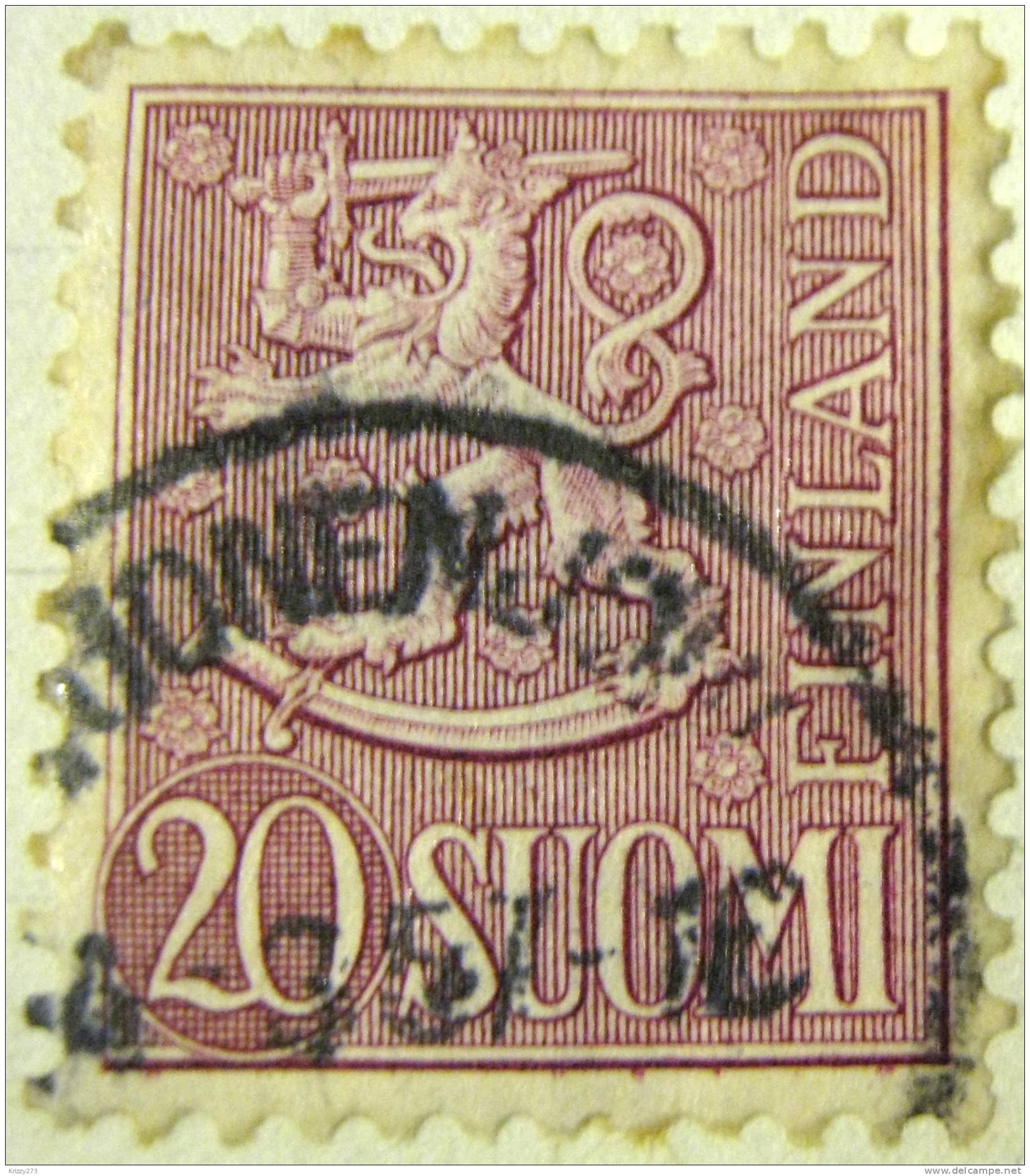 Finland 1954 Heraldic Lion 20 - Used - Oblitérés