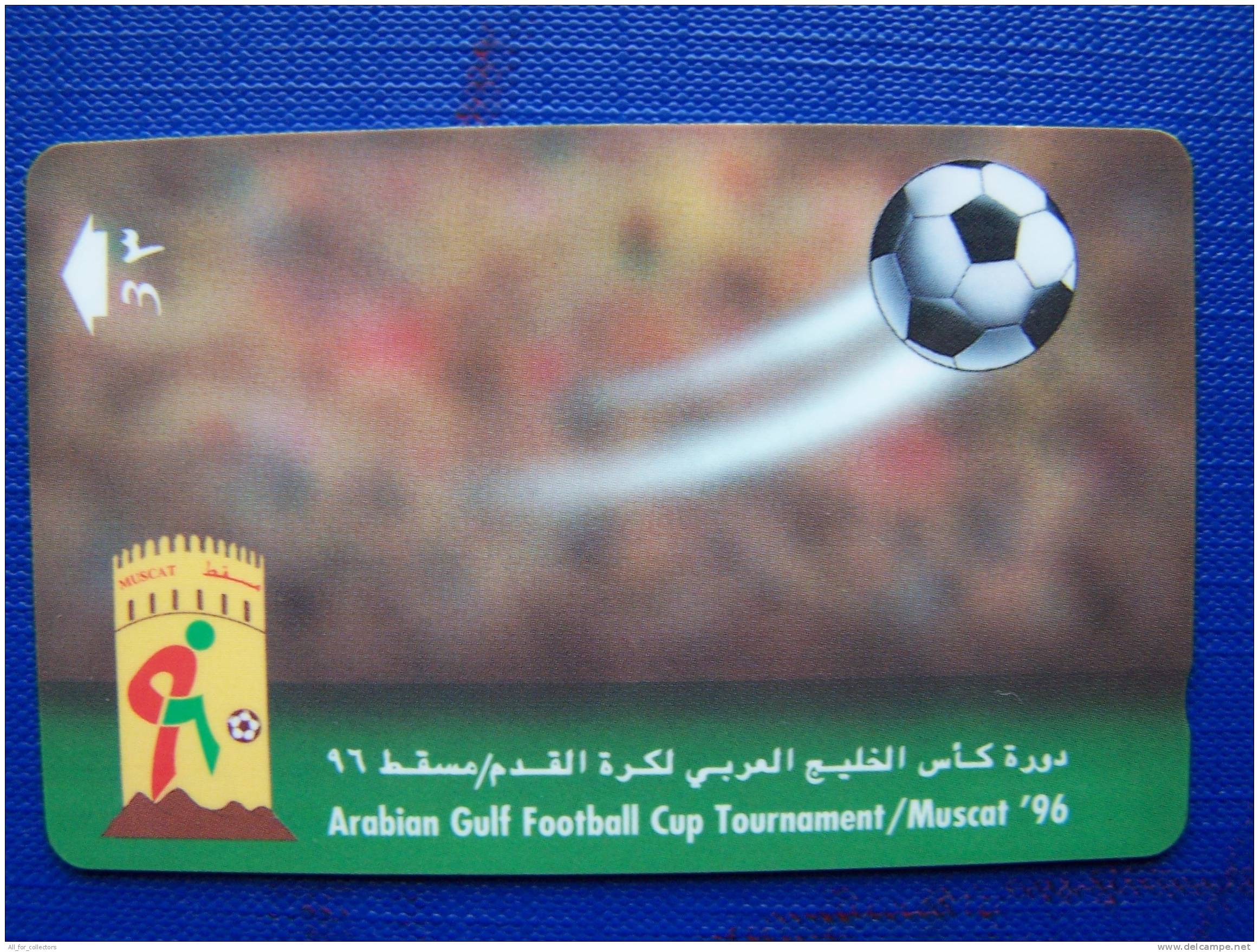 Oman, Phone Card, Sport, Soccer Football, Muscat '96 - Oman