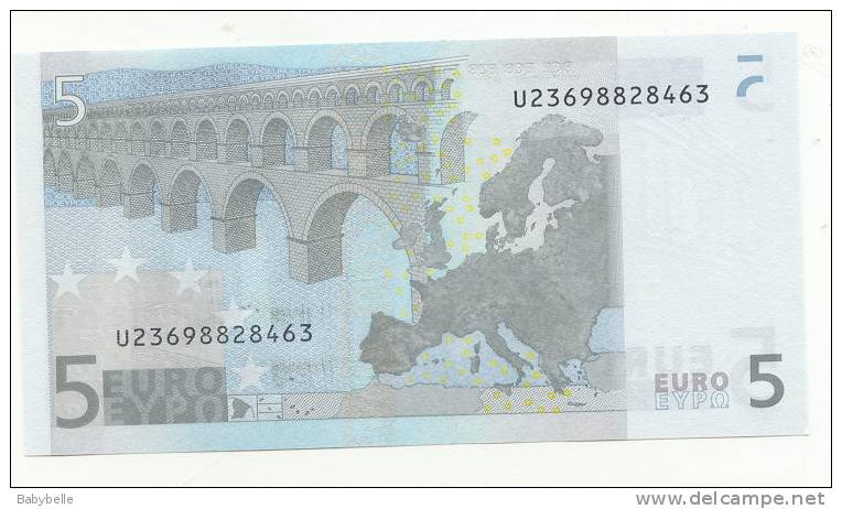 BILLET DE 5 EUROS NEUF IMP L026C3 - 5 Euro