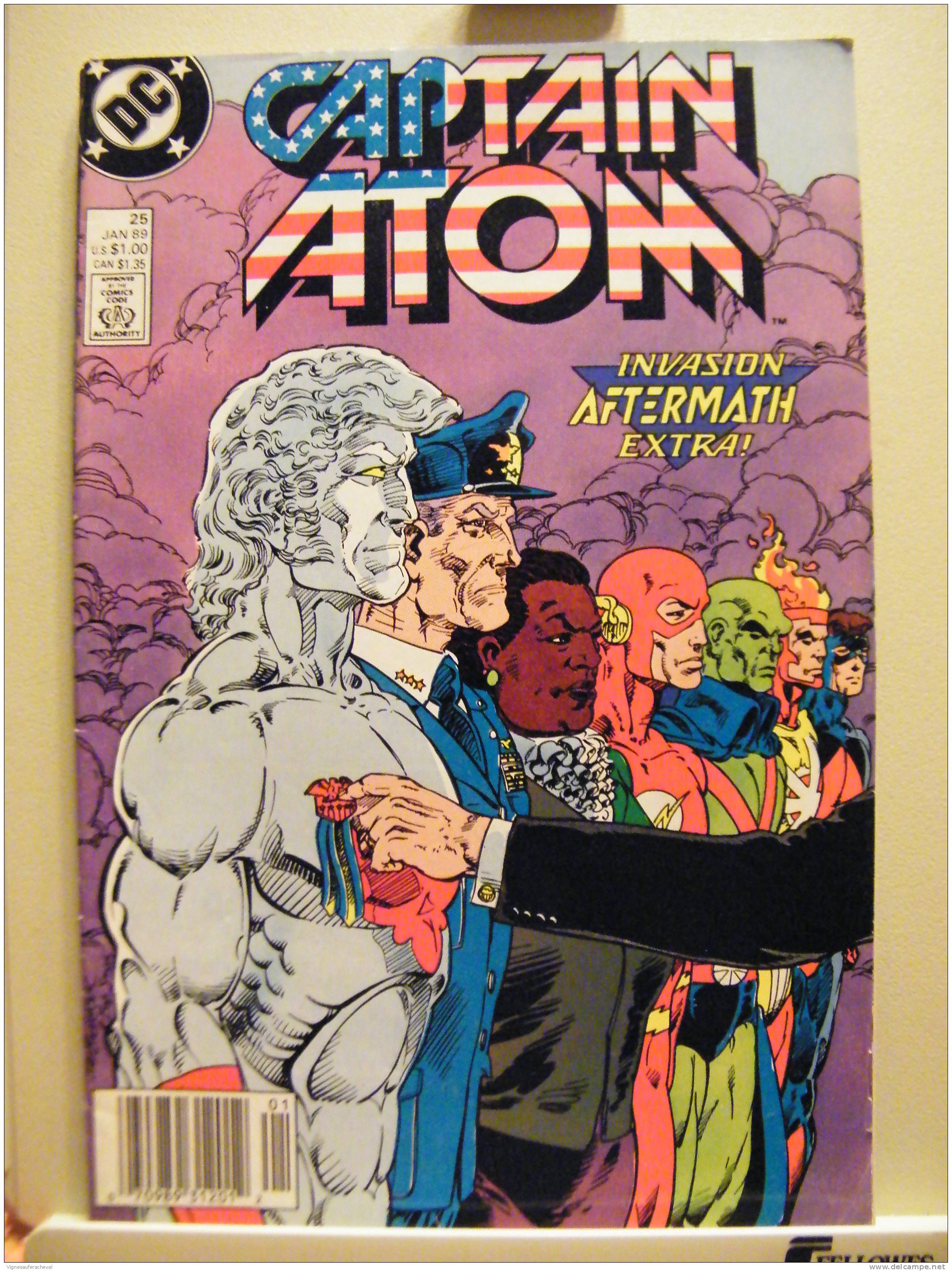 DC Comics-no 25 Jan 89:Captain Atom-slow Burn - DC