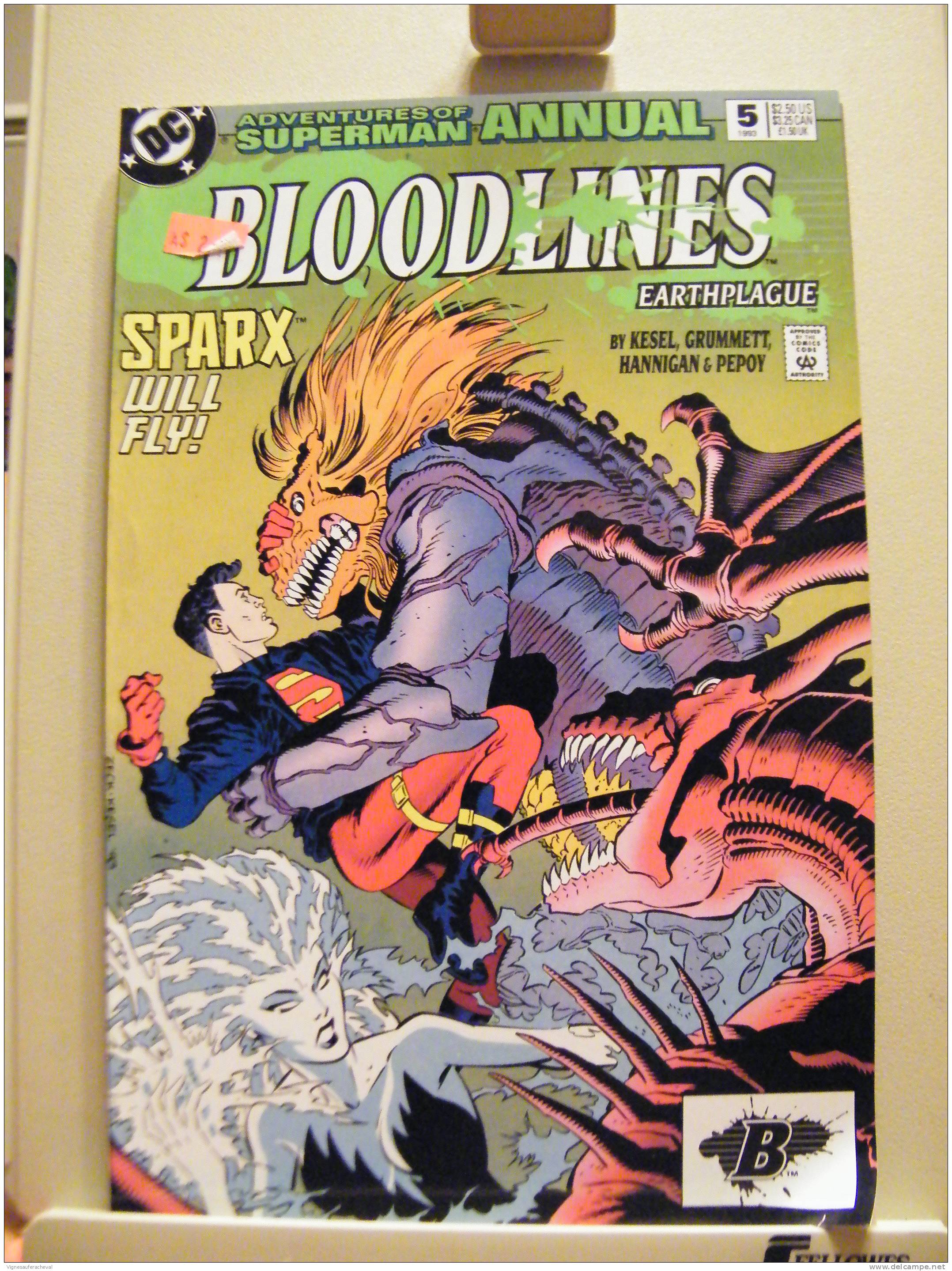 DC Comics-no 5 93: Superman Annual-Bloodlines - DC