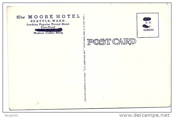 WASHINGTON-SEATTLE-PACIFIC NORTHWEST HOTEL-OLD POST CARD-not Traveled - Seattle