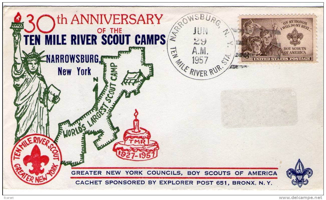 USA - Scout - 30th Anniversary Of The Ten Mile River Scout Camps. Narrowsburg, NY. 06/05/1960 - Altri & Non Classificati