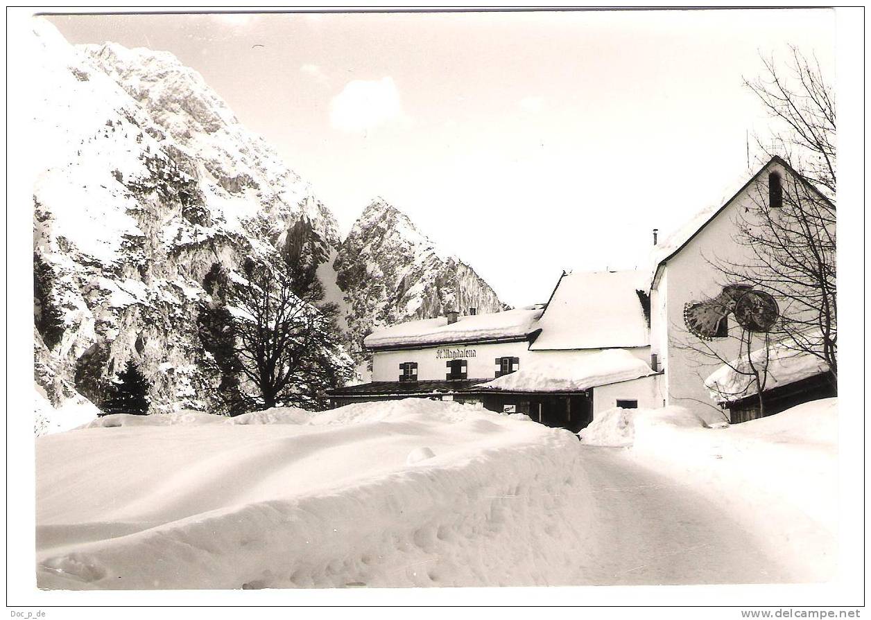 Östereich - Solbad Hall - Alpengasthaus " St. Magdalena " Im Halltal - Alte Ansicht Im Winter - Hall In Tirol