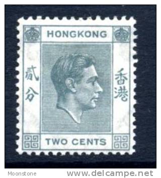 Hong Kong GVI 1938 2c Definitive Value, P. 14, Hinged Mint - Neufs