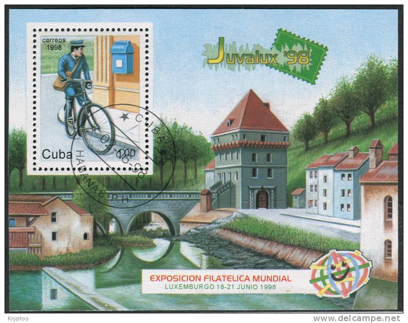 Cuba 1998 - Stamp Show In Luxembourg 1998 - Block - Blokken & Velletjes