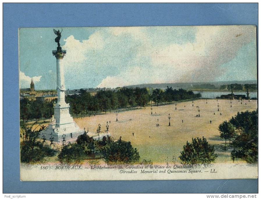 Bordeaux -monument Des Girondins Et Place Des Quinconces - Bordeaux