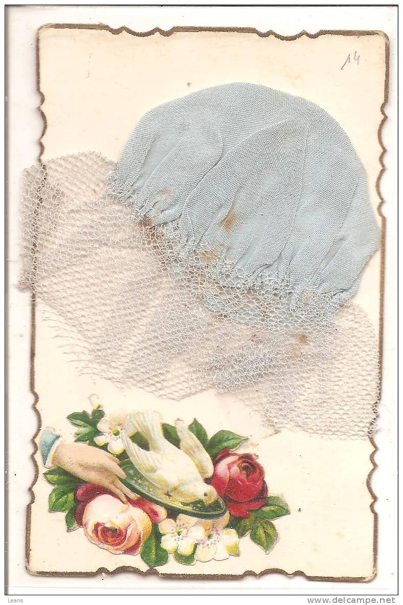 BONNET DE STE CATHERINE BLEU Avec Ajouti   ETAT - Brodées