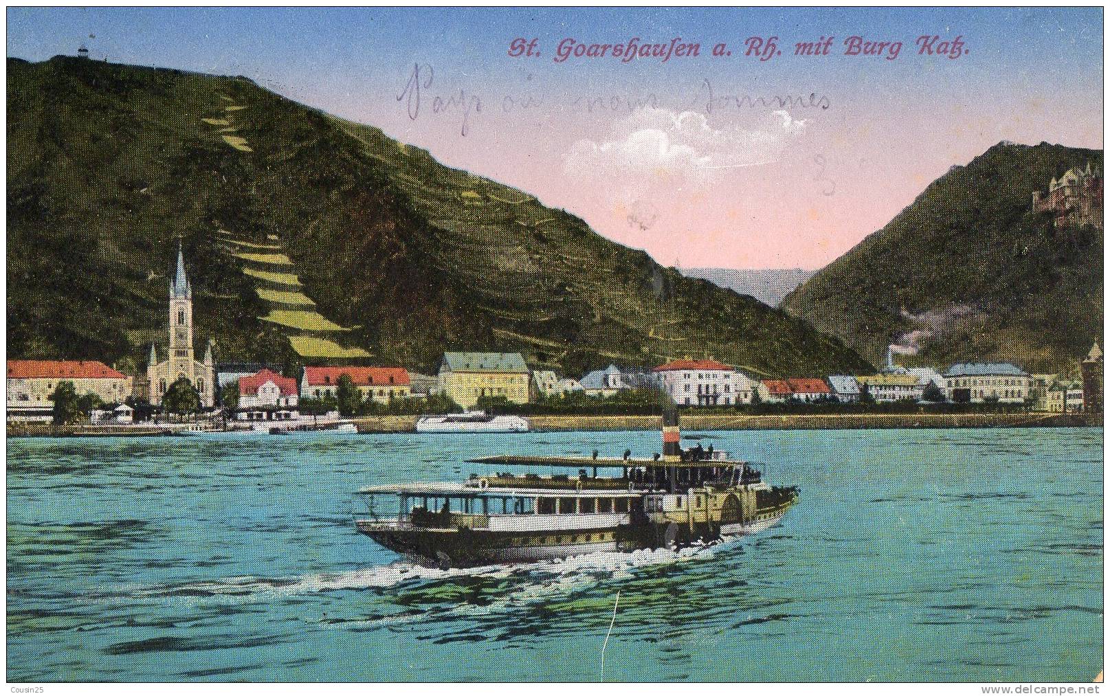 ALLEMAGNE - ST GOARSHAUFEN A. Rh. Mit Burg Katz - St. Goar