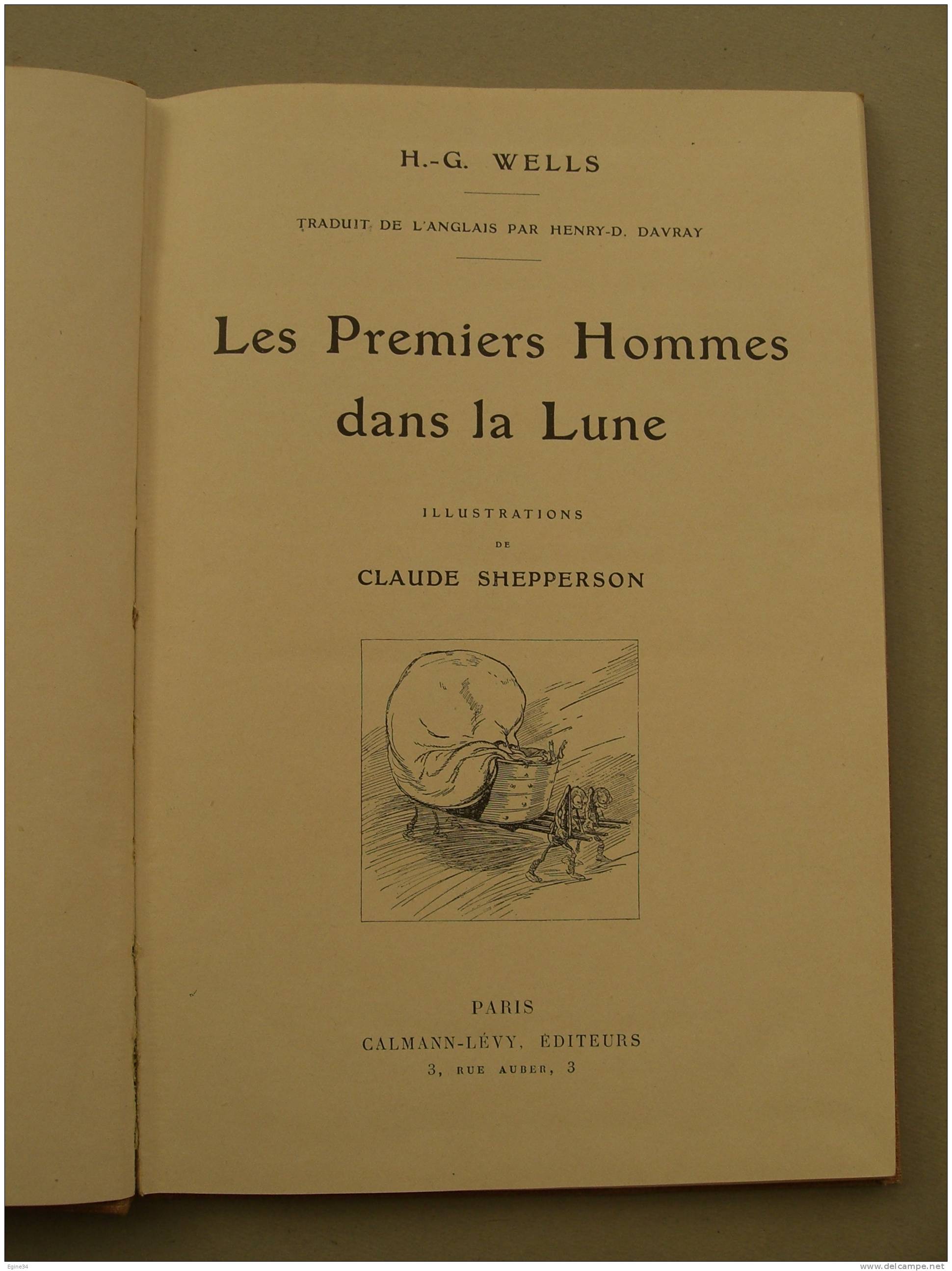 Nouvelle Collection Illustrée No 82 - H.G. WELLS - Les Premiers Hommes Dans La Lune - Illustrations Claude Shepperson - Libri Ante 1950