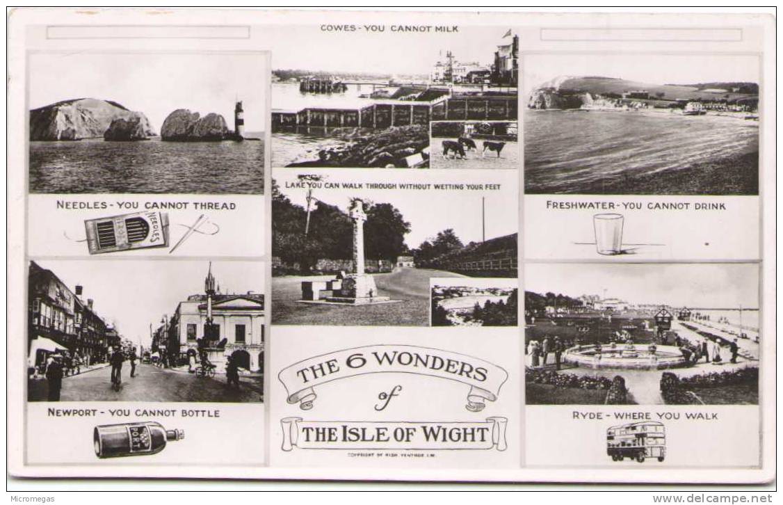 THE SLE OF WIGHT - The 6 Wonders - Neddles- Newport - Cowes - Lake - Freshwater - Ryde - Autres & Non Classés