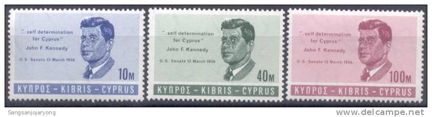 Cyprus Sc251-3 President John F. Kennedy - Kennedy (John F.)