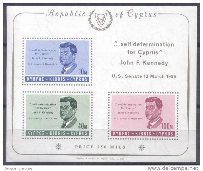 Cyprus Sc253a President John F. Kennedy - Kennedy (John F.)