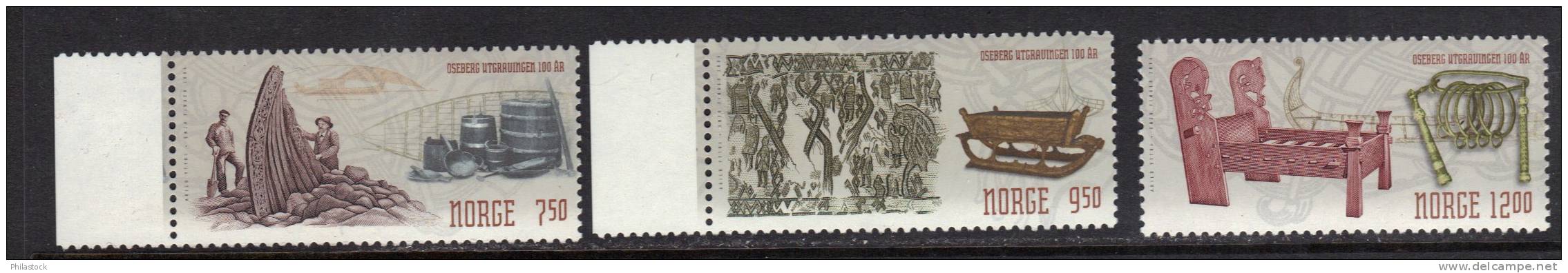NORVEGE  N° 1456 à 1458 ** - Unused Stamps