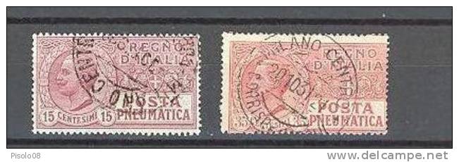 REGNO 1927-28 POSTA PNEUMATICA USATA - Correo Neumático