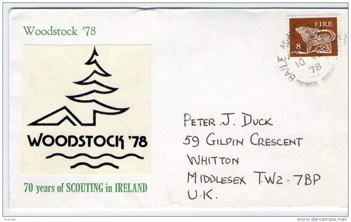 EIRE - Scout. Woodstock '78. 70 Years Of Scouting In Ireland. 10/08/1978 - Altri & Non Classificati