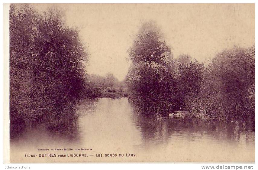 Gironde...33.....Guitres. ...2  Cartes...Les Bords Du Lary-.Plaine De Sablons...  ( Voir Scan Et/ou Annotation) - Autres & Non Classés