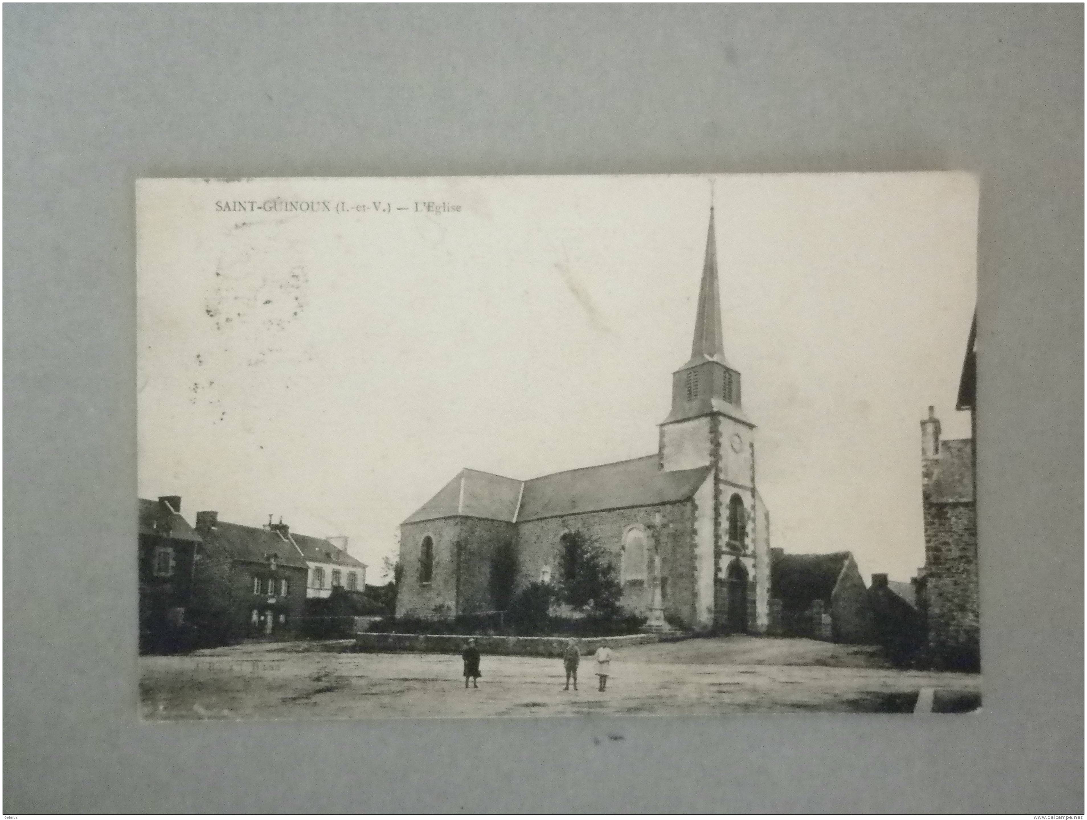 CARTE POSTALE SAINT GUINOUX- L'EGLISE - Autres & Non Classés