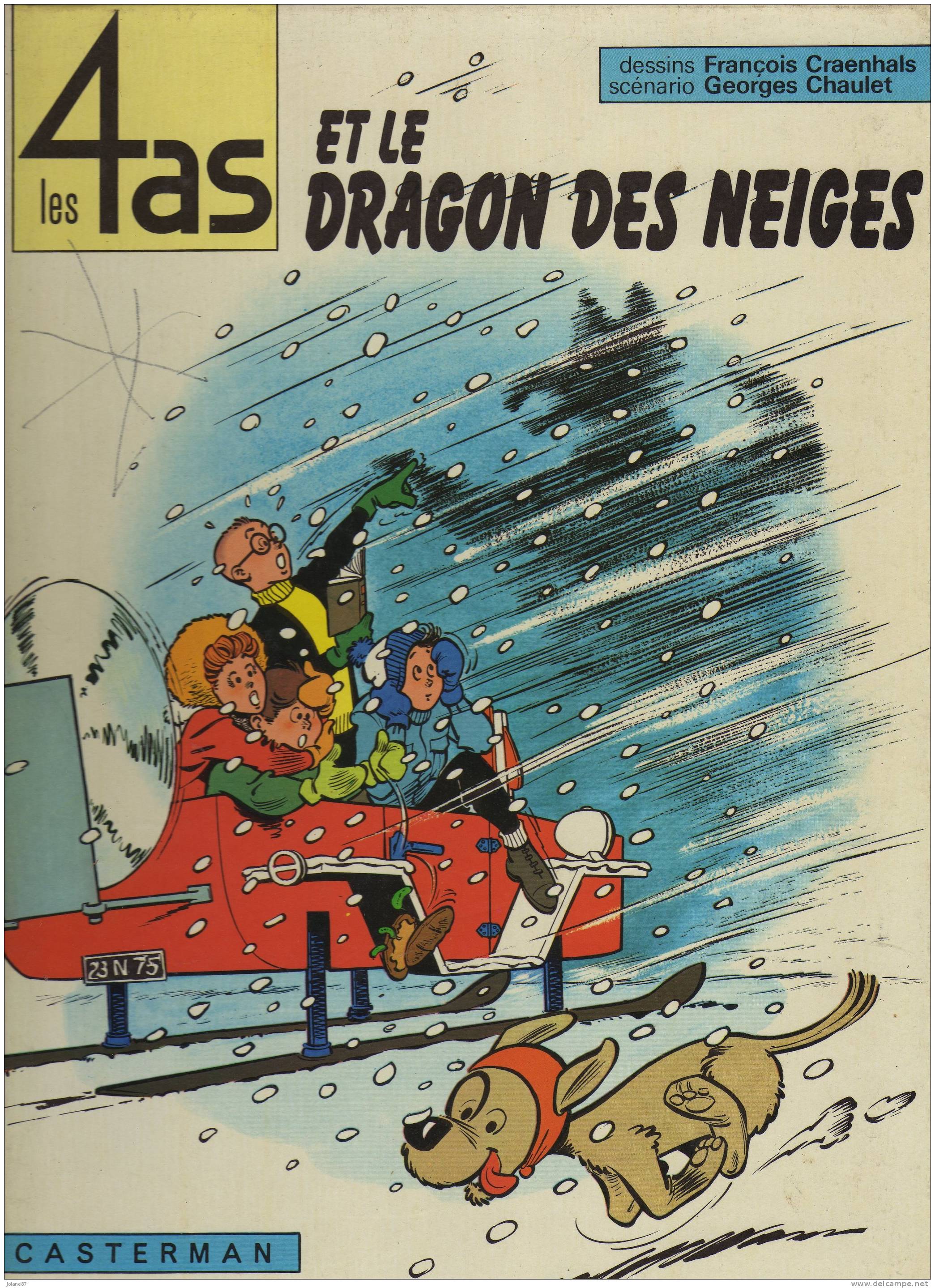 BD        LES 4 AS ET LE DRAGON DES NEIGES       1968       CASTERMAN - 4 As, Les