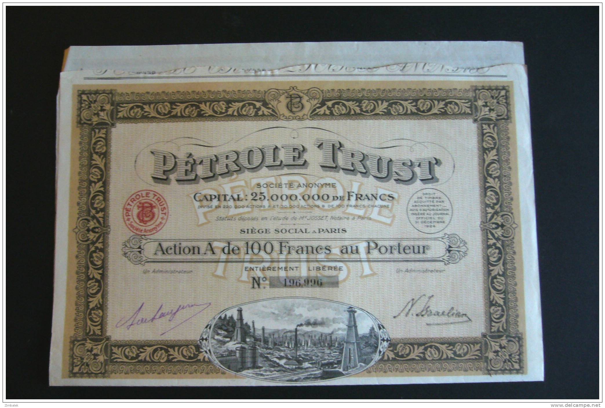 PETROLE TRUST - Pétrole