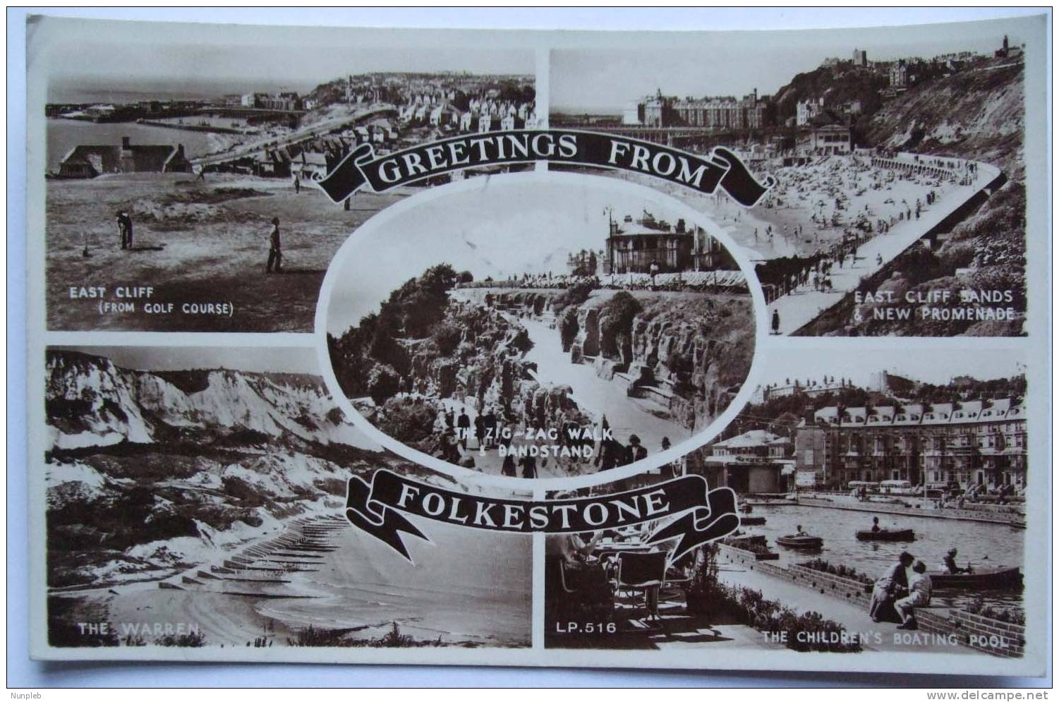 1949 GB POSTCARD FOLKESTONE WITH 4D TO PAY MARK AND POSTAGE DUE STAMPS - Cartas & Documentos