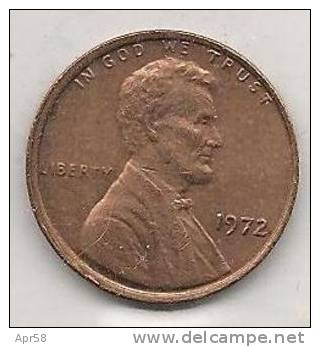 1 Cents 1972 - 1959-…: Lincoln, Memorial Reverse