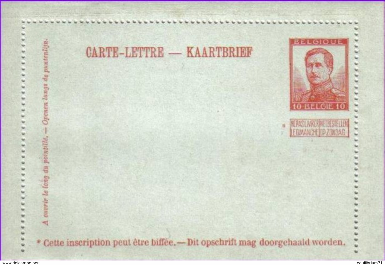 CL / KB 18 - 10c - Carte-Lettre / Kaartbrief - 1913 - NEUF / NIEUW - Postbladen