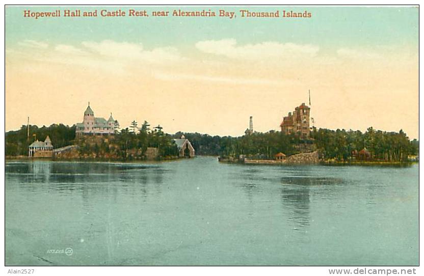 THOUSAND ISLANDS - Hopewell Hall And Castle Rest, Near Alexandria Bay (JX, 103.019) - Autres & Non Classés