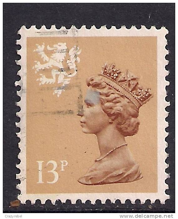 SCOTLAND GB 1986 QE2  13p PALE CHESTNUT USED MACHIN TYPE 2 STAMP SG S53.( F462 ) - Escocia