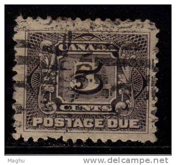 Canada  Used  1906, 5c Voillet , Postage Due, - Port Dû (Taxe)