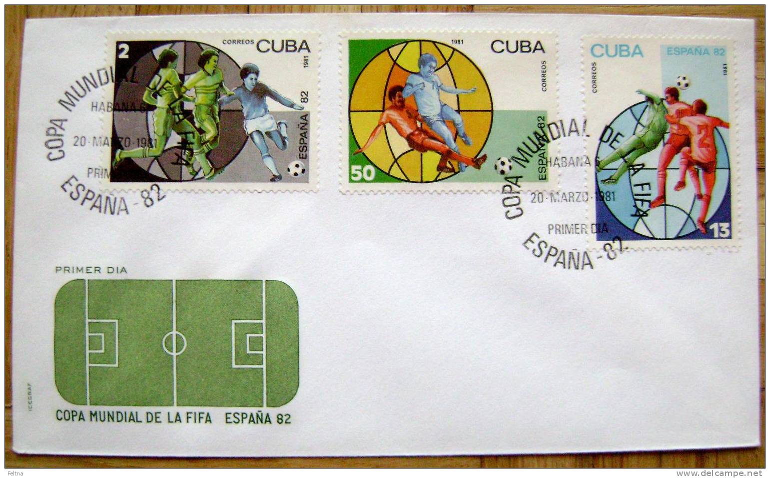 1982 CUBA FDC 1 FIFA WORLD CUP SOCCER FOOTBALL FUSSBALL - 1982 – Spain