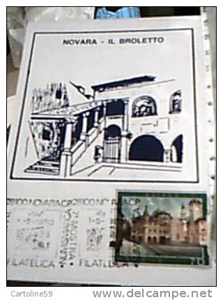 NOVARA BROLETTO FILATELICO   7 Mostra Filatelica Annullo 1980 25° Fondazione Amici Francobollo NO DN4014 - Macchine Per Obliterare (EMA)