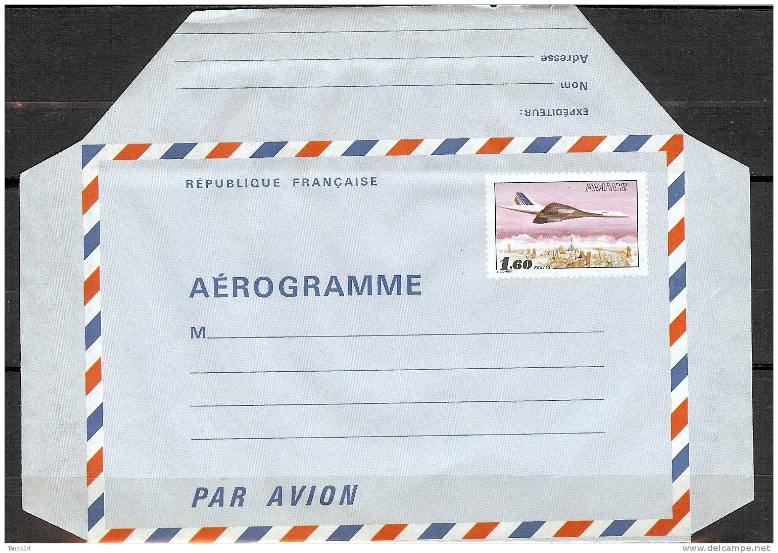 REF LRD3 - AEROGRAMME CONCORDE 1f60 N° 1004 ** - Aerograms