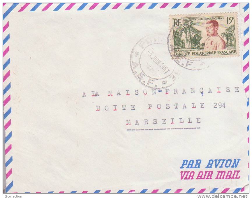 POINTE NOIRE - CONGO - 1957 - COLONIES FRANCAISES - Afrique - Avion - Lettre - Marcophilie - Briefe U. Dokumente