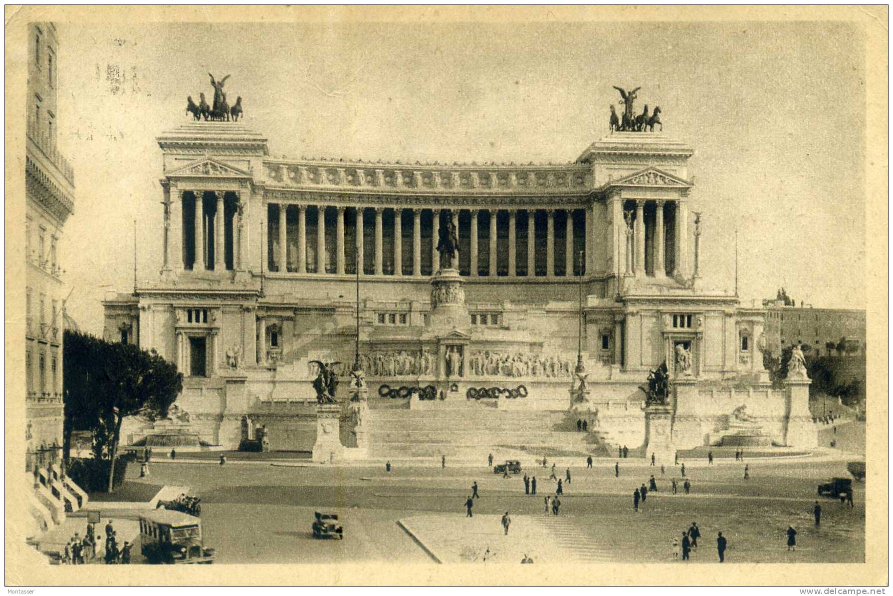 ROMA. Altere Della Patria. Vg. C/fr. Per MILANO 1933. - Altare Della Patria