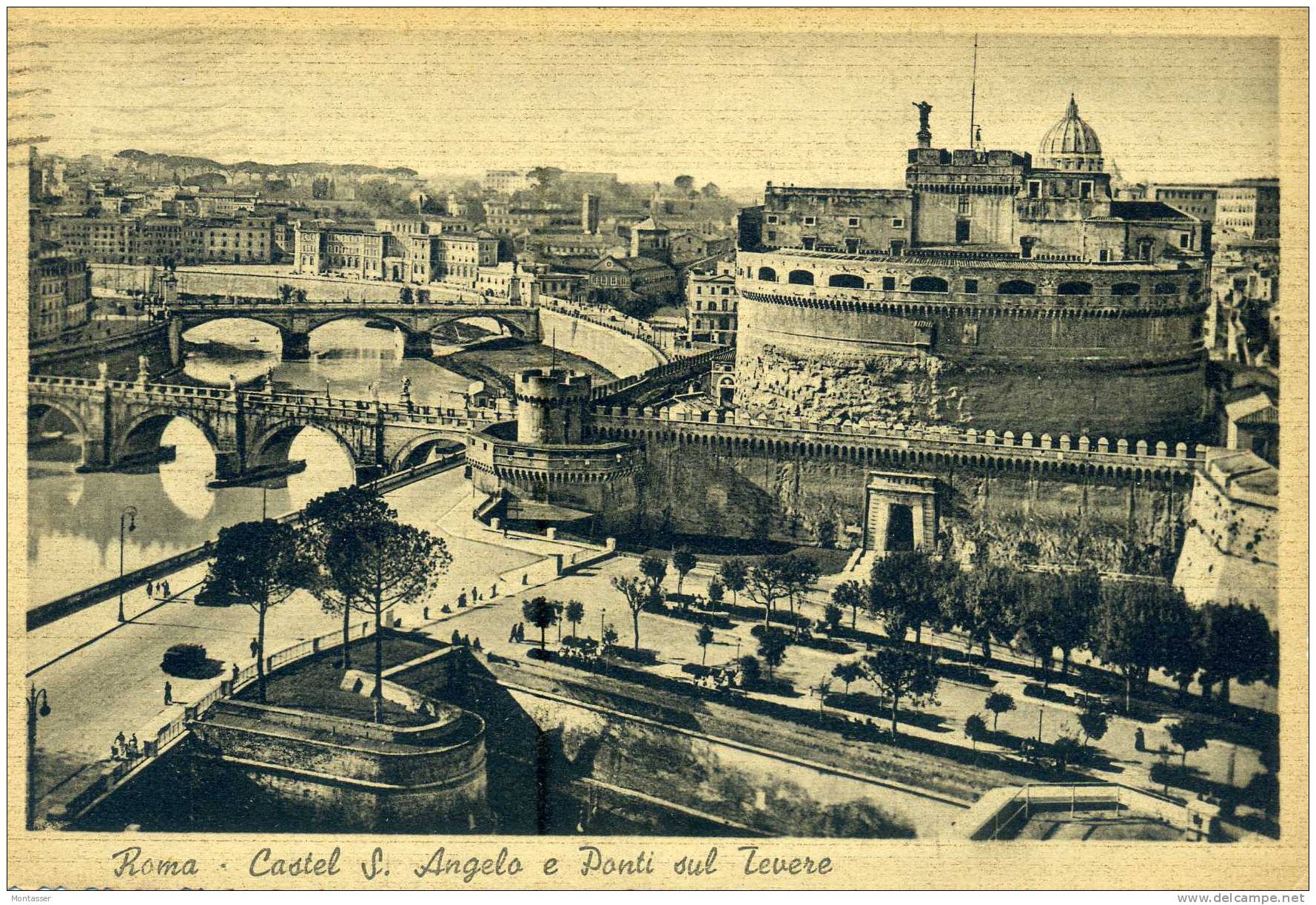 ROMA. Castel Sant' Angelo. Vg. C/fr. Per MILANO 1942. - Castel Sant'Angelo