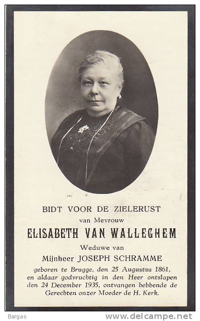 Elisabeth Van Walleghem Schramme Bruges - Autres & Non Classés