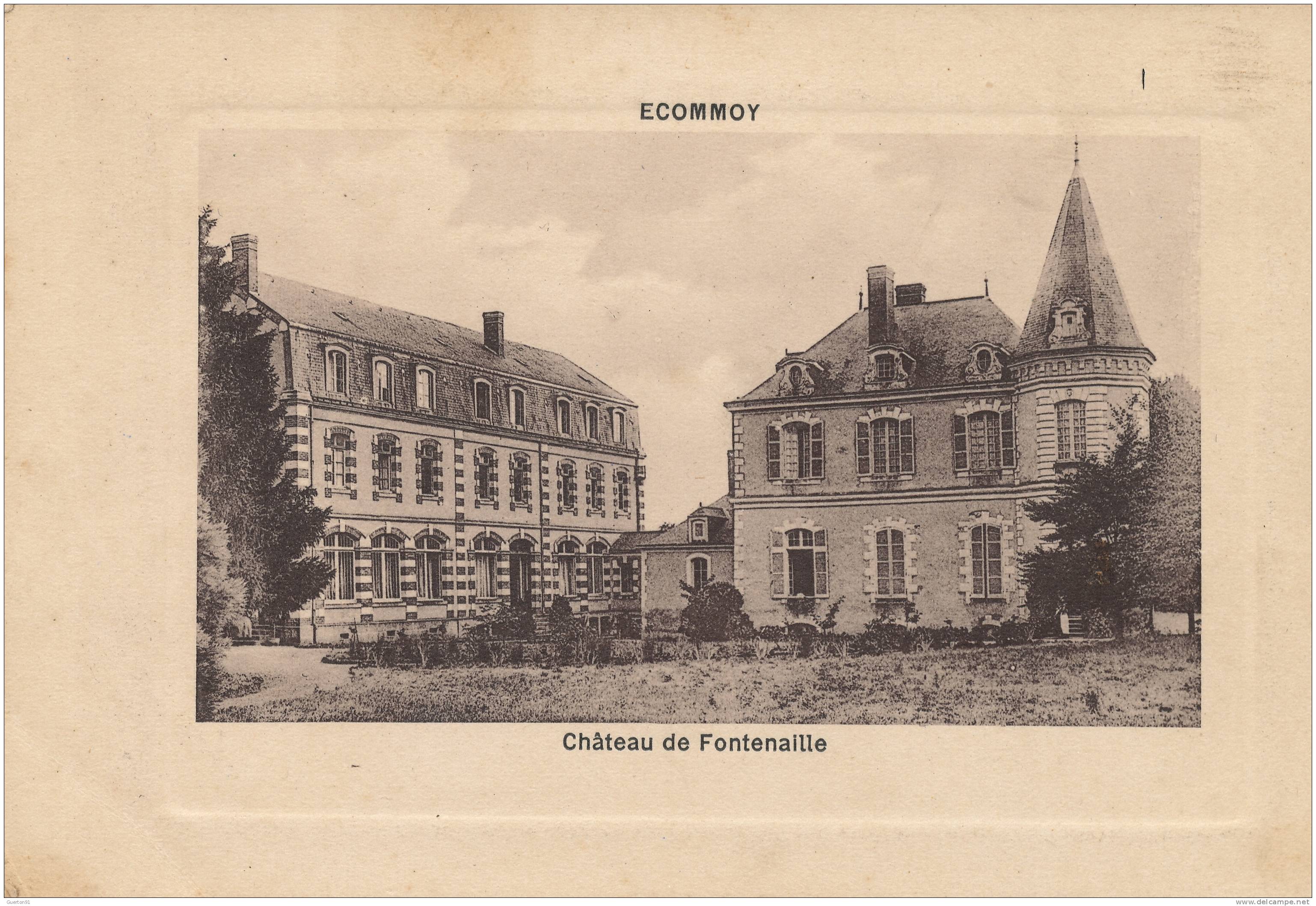 CPA (72)  ECOMMOY  /  Château De Fontenaille  - - Ecommoy